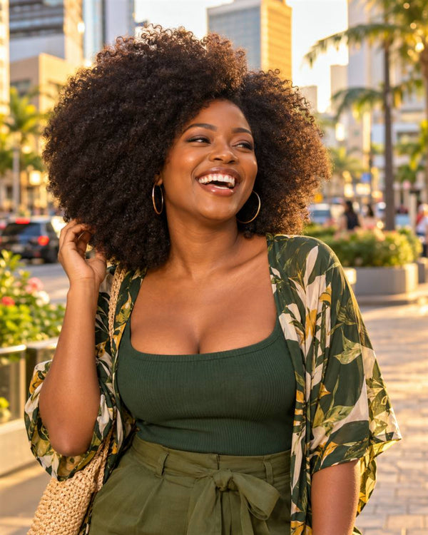 Un afro plein de volume
